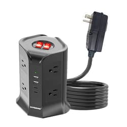 SAFEMORE 8-Outlet Surge Protector Power Strip with 4 USB Ports (2 USB-C & 2 USB-A), Fast Charging,6 ft Cord ETL Listed 3Prong GFCI Outlets Space-Saving Power Strip for Home, Office, Dorm & Travel