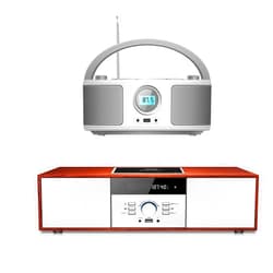 WIITHINK WTB791 Portable CD Player+WTB797 Vintage Style Home CD Player with Bluetooth, Radio, USB Port for MP3 Playback, Aux-in & Earphone Port