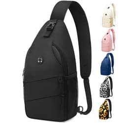Pritent Crossbody Bags for Women Men Trendy Sling Bag Bakpack Casual Chest Bag with Convertible Shoulder Strap