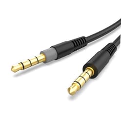 Toeasor 3.5mm Audio Jack Stereo Cloud Alpha Cable Coiled Aux Cord Game Headset Cable Wire Compatible with HyperX Kingston Cloud Alpha and Cloud Mix Gaming Headset