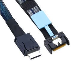 xiwai PCI-E 5.0 MCIO PCI-E Mini Cool Edge IO 4i 38Pin Male to Oculink 4X SFF-8611 Extender Cable 50cm/1.6ft