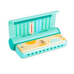 Hape Learn with Lights Harmonica | USB Charging Capabilities | Leaning and Band Mode | Musical Instrument