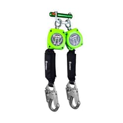 Safewaze 019-5052 6' Web Dual Leg Retractable with Steel Snap Hooks & 9013 BWB