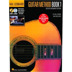By Schmid (Author), Will (Author), Koch (Author), Greg (Author) & 1 more Hal Leonard Guitar Method – Book 1 Deluxe Beginner Edition | Guitar Lesson Book with Online Audio and Video | Learn Acoustic and Electric Guitar Chords, Techniques and Songs