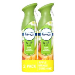 Febreze Air Freshener Spray, Odor-Fighting Room Spray, Apple Mango Sunshine Scent, 8.8oz, 2 Count