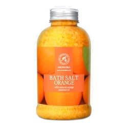 AROMATIKA trust the power of nature Orange Bath Salts w/Natural Orange Essential Oil 21.16 Oz - Good for Beauty - Bathing - Body Care - Wellness - Spa - Bath