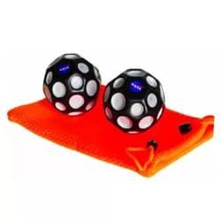 Waboba NASA High Bounce Moon Ball Bundle of 2 with Orange Pouch