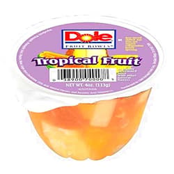 Dole Fruit Bowls Tropical Fruit in 100% Juice Snacks, 4oz 24 Total Cups, Gluten & Dairy Free, Bulk Lunch Snacks for Kids & Adults