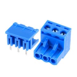 MECCANIXITY PCB Mount Screw Terminal Block 5.08mm Pitch 3 Pin 15A Plug-in for Electrical, Instruments 10Set