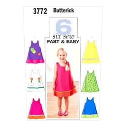 BUTTERICK PATTERNS B3772 Toddler's & Children's Dress, Size 4-5-6