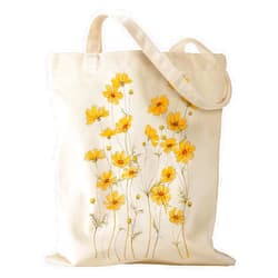 Miss Adola Aesthetic Canvas Tote Bag with Pattern for Women Gift Sturdy Cotton Tote Bag for Vacation, Shopping, Grocery