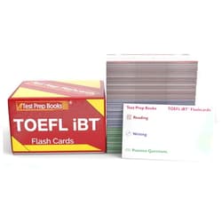 Test Prep Books TOEFL iBT Study Cards: TOEFL Preparation 2026-2027 with Practice Test Questions [Full Color Cards]
