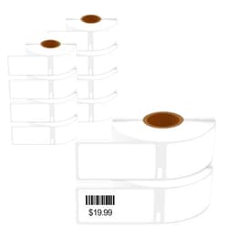 USUPERINK (10 Roll,400 Labels/Roll) Compatible for Dymo 30373 Price Tag Rat Tail Style Thermal Labels 7/8