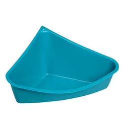 Lixit Corner Litter Pan for Ferrets, Rabbits, Rats, Guinea Pigs and Other Small Animals. (Blue Pack of 1)