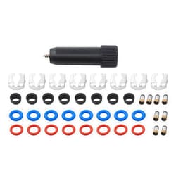 MOTOKU 8 Set Fuel Injector Repair Seal Kit w/Micro Filter Removal Tool for Chevy GMC Cadillac Escalade Silverado Suburban Tahoe Avalanche Trailblazer Express Sierra Envoy Yukon 1999-2007 V8
