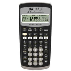 Texas Instruments BA II Plus Financial Calculator, Black Medium