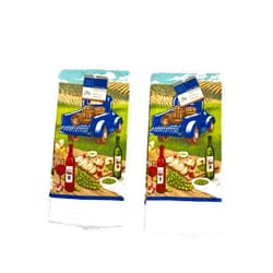 Greenbrier International, Inc. Set of 2 Vintage Blue Truck Holding Barrels of Wine Drinking Wine and Eating Grapes and Cheeses in a Vineyard Kitchen Towels Hand Towels Dish Towels