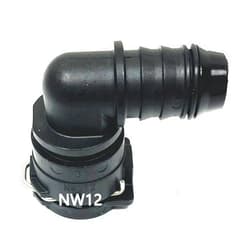FEEDUN NW12 Coolant Hose Connector Engine Heater Hose Assembly for BMW Audi VW Chevrolet Honda Land Rover Volvo Buick Hose-Radiator Pipe Junction Flange 0.63 Inch Steel Male Connector 90 ° Elbow