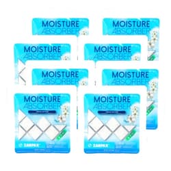 Zarpax Moisture Absorber Sachets Fresh Cotton 1.4 oz/40g - Remove Excess Moisture In Air & Odor - Desiccant Dehumidifier for Closet, Drawer, Safe, Storage - Dampness & Humidity Control - Set of 8