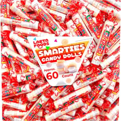 LAETAFOOD Smarties Candy Rolls Original Flavors (1 Pound Bag - Approx. 60 Count)