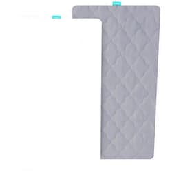 Biloban Bassinet Mattress Pad Cover, Fits 21” x 35” Airclub, HARPPA, Larex 3 in 1, Li’l Pengyu, MiClassic and Milliard Bedside Bassinet, 2 Pack, Ultra Soft Waterproof Breathable, White and Grey