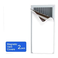 HOXHA Strong Magnetic Vent Covers, 5.5” × 12” Vent Cover Magnetic, Home and RV Vent Magnet Cover for Air Vents Wall Ceiling Floor, 2 Pack