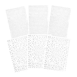 NIUBIER Clear Rhinestones Stickers, 2100pcs Self Adhesive Rhinestones for Face, Bling Jewel Stickers, Crystal Gem Stickers for Crafts, Makeup, Face, Hair, Assorted Size…