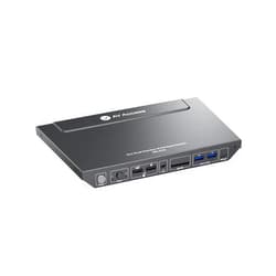 V AV Access AV Access KVM Switch with Docking Station for Laptop & Desktop | 100W Charging, 4K@60Hz Dual Monitor HDMI, 3xUSB 3.0, USB-C, 1G Ethernet, EDID Support, SD, 3.5mm AUX Audio | Fast Switch 2 Computers