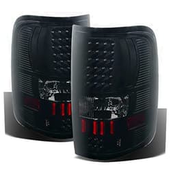 AKKON - For 04-08 Ford F150 F-150 Pickup Truck Styleside Model Black Smoked LED Tail Lights Brake Lamps Pair