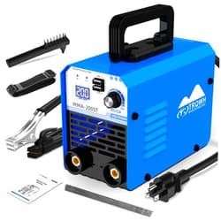TRQWH 200A MMA Welding Machine 110V Stick Welder Machine Portable ARC Welder with IGBT Digital Display Hot Start for Beginners and Professionals Welder