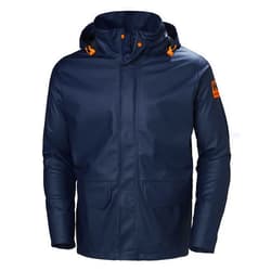 Helly-Hansen Workwear Gale Waterproof Jackets for Men Made from Heavy-Duty Polyurethane on Polyester Knit for High Mobility