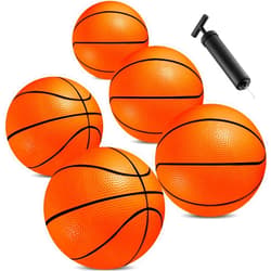 Bedwina Mini Basketball - 6 Inch (Pack of 5) - Mini Hoop Basketball Set, PVC Outdoor & Indoor, Balls for Small Hoops & Pool Parties - Boys & Girls Birthday Party Favors, Game Prizes and Goodie Bags for Kids