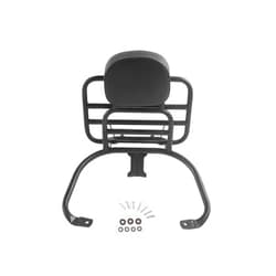 Aramox Luggage Carrier Rack Fit for Vespa Sprint Primavera 50 125 150 250 300 GTS, Rear Luggage Carrier Rack with Backrest Cushion