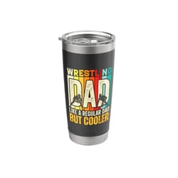 Wrestling Dad by AKH Wrestling Dad, Vintage Wrestling Dad Stainless Steel Insulated Tumbler