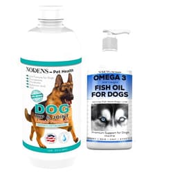 NODENS - Pet Health Nodens Dog Glucosamine and Omega-3 Fish Oil for Complete Nutritional Support for Hip and Joint Mobility
