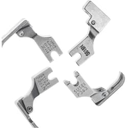 Hicello 4PCS Different Zipper Presser Foot P36L P36N P363 S518N Compatible with JUKI Brother Singer Consew Typical Industrial Single Sewing Machines