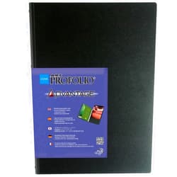 Itoya Art Profolio Advantage, Bound Portfolio with Crystal Clear PolyGlass Pages for 14x17