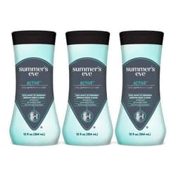 Summer's Eve Active Daily Performance All Over Feminine Body Wash, Feminine Wash pH Balanced, 12 fl oz bottle 3 Pack