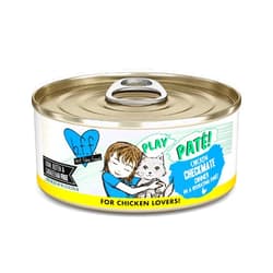Weruva B.F.F. Play - Best Feline Friend Paté Lovers, Aw Yeah!, Chicken Checkmate with Chicken, 5.5oz Can (Pack of 8)