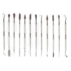 RELIBBA Wax Carvers Set 12-Piece Stainless Steel (R-126) Modeling Tools, Clay & Pottery Tools, Modeling, Sculpting, Carving Tools,Terracotta Tools