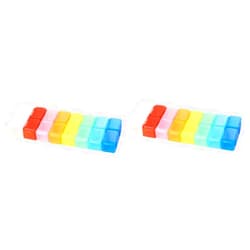Healifty 2 Sets Tablets Divider Pill Splitter Cutter Detachable Slicer