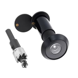 HOJLKLD Door Viewer Peephole,Solid Brass 200 Degree Peep Hole with 16 MM Drill Bit for 1-1/2