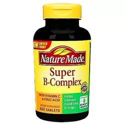 Nature Made Super B-Complex with Vitamin C 460 Tablets Dietary Supplement
