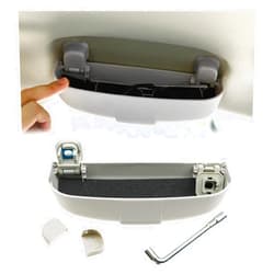 LFOTPP Car Sunglasses Sun Glass Holder Case Eyeglasses Storage Box for 2016-2019 2020 2021 2022 2023 2024 Volvoo XC90 XC60 S90, Interior Accessories Autos Parts (Gray)