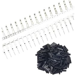 Naughtystarts 200pcs (100 Pairs) Male and Female Pin Connectors Kit 0.1