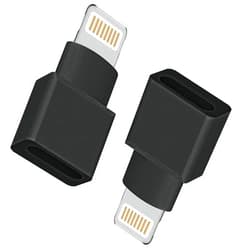 DESOFICON 2Pack Apple MFi Certified Lightning Extender Adapter, Male to Female, 8-pin for iPhone 13 12 11 X XS XR 8 7 6 iPad Transfer Audio Video Data