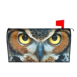 Duduho American Eagle Mailbox Cover Magnetic Bald Owl Mailbox Wraps Post Box Cover Décor 21x18 in
