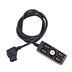 Chikoni D-tap Male to 4 Port Female Splitter Power Cable Hub Connector Suitable for Anton Bauer V-Mount ARRI RED Camera TILTA Steadicam IDX Battery, Straight Cable for D-Tap outputs, 47inch