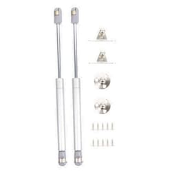 FUNOMOCYA 1 Pair Cabinet Support Rod Cabinet Door Hinge Gas Springs Furniture Hydraulic Rod Gas Spring Lid Support Closure Cover Support Door Safety Lift Support Lids Stainless Steel Silver