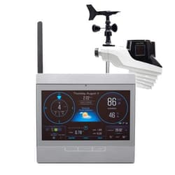 AcuRite Atlas Weather Station with Gray High-Definition Display for Temperature, Humidity, Wind Speed, and Wind Direction with Hyperlocal Forecast, Programmable Alerts, and Built-In Barometer (01125M)